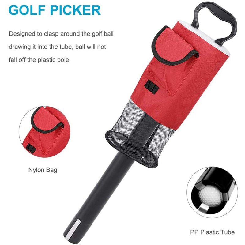 Recolector de bolas de Golf, bolsa desmontable con bolsa de almacenamiento, para unos 75 pelotas, novedad