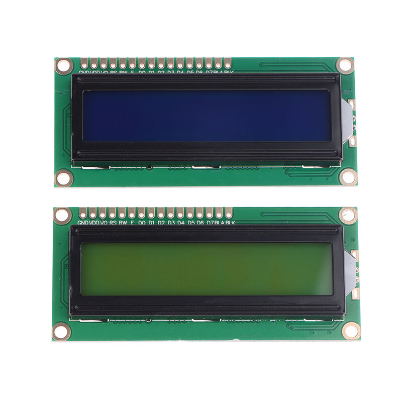 1602โมดูล LCD สีฟ้า/สีเหลืองสีเขียวหน้าจอ16x2 PCF8574T PCF8574 IIC I2C อินเตอร์เฟซ5V สำหรับ Arduino