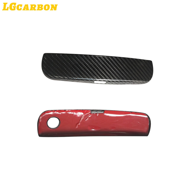 LGcarbon углеродное волокно внешний вид отделка автомобильные дверные ручки Крышка наклейка крышка для Dodge зарядное устройство