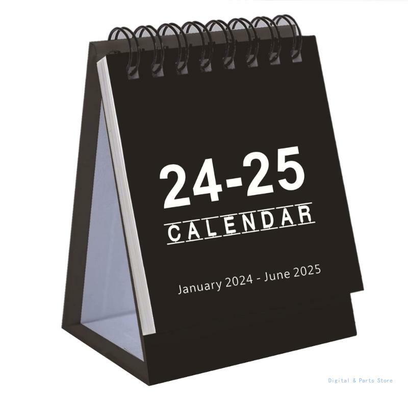 M17F 2024 ミニ卓上カレンダー ホーム オフィスの装飾 毎日のスケジュール プランナー用