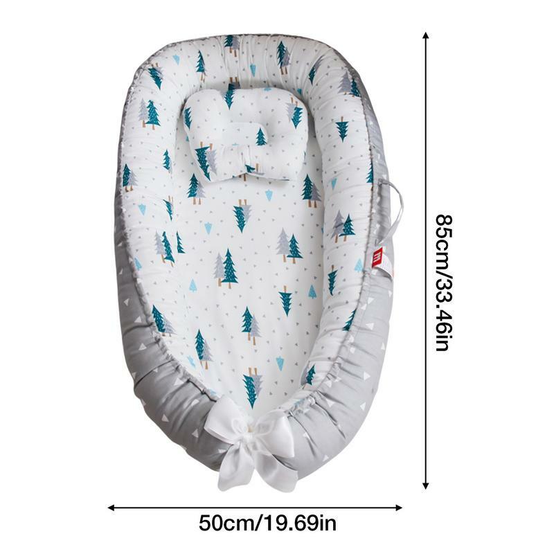 Детское ортопедическое гнездо Babynest, Комплект постельного белья для новорожденных, регулируемый лежак для новорожденных, мягкая дышащая кровать для новорожденных
