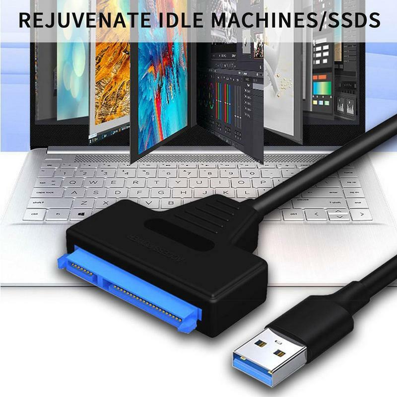 Adaptador USB 3,0 a USB 3,0, Conector de disco duro No requiere controlador para unidad de disco duro SSD HDD 2,5