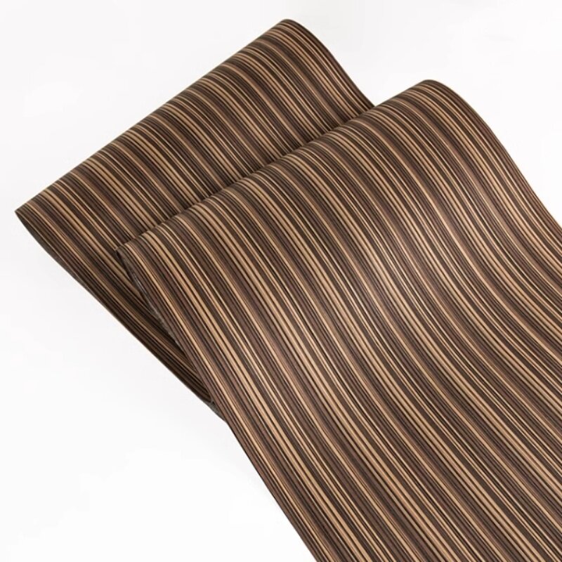 Chapa de teca de nogal negro de ébano, tecnología Ultra ancha, Piel L: 2,5 metros x 0,25mm x 580, (tela no tejida en la parte posterior)