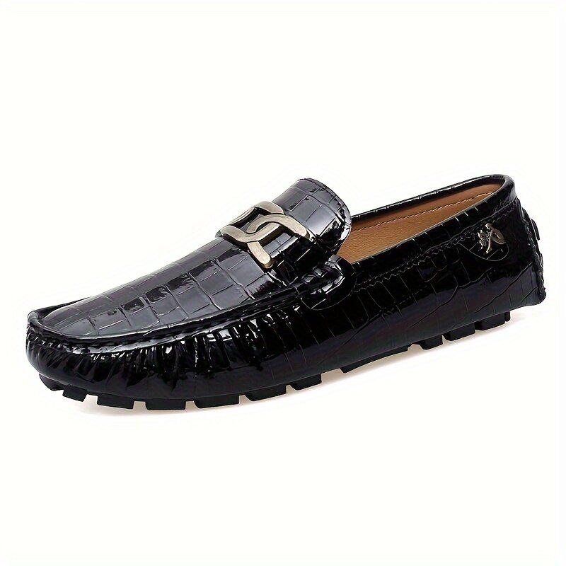 Leather Casual Sneakers for Men Shoes 2023 New In Waterproof Men Luxury Dress Loafers Shoes Footwear Snakeskin grain boat shoes