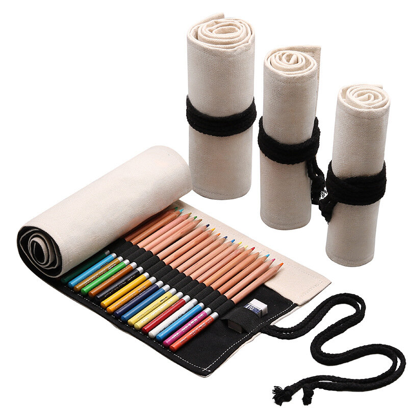 Mallette de rangement pour stylos au crochet blanc, sac à crayons, accessoires pour artisanat, couture, pinceaux, support de rangement, sans stylo