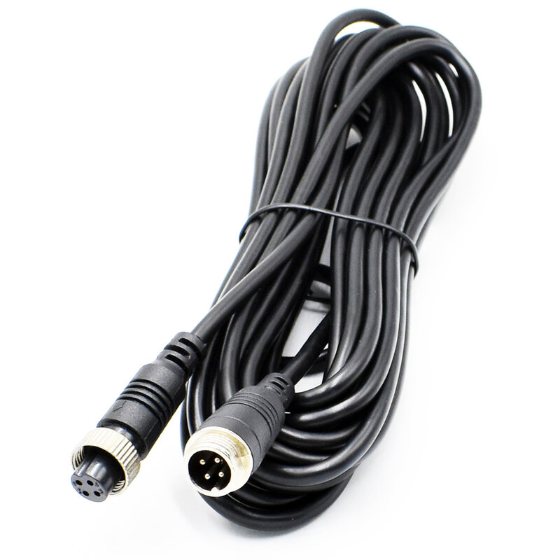 4Pin Extension Cable 5M/10M Car Aviation Cable Backup Camera Video Power Wire For CCTV System Truck Bus Vehicle Monitor Cord