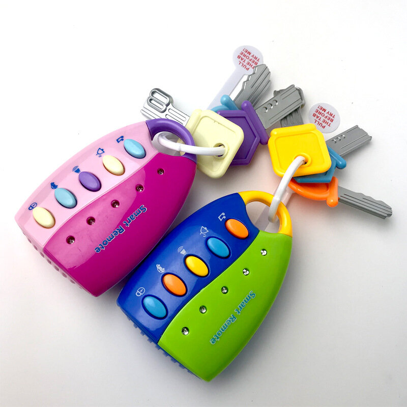 Premium Qualität Lustige Baby Musical Auto Schlüssel Spielzeug Smart Remote-Auto Stimmen Pretend Play Bildung Spielzeug