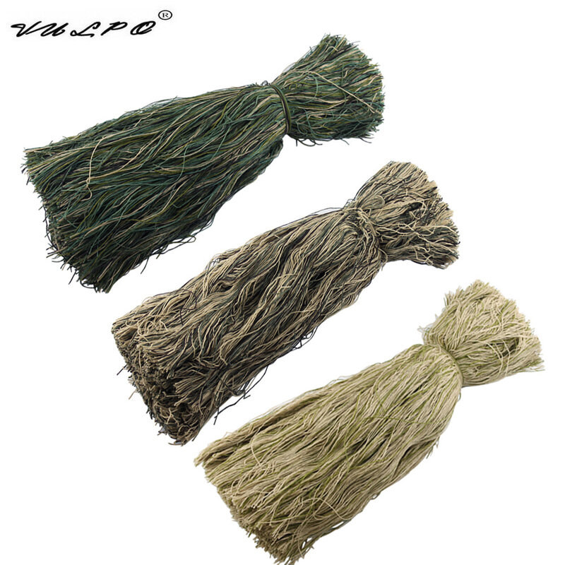 VULPO Camouflage Burlap Yarns DIY Hunting Camouflage Suit Ghillie Suit Repairing Special Yarn Desert Woodland Synthetic Thread