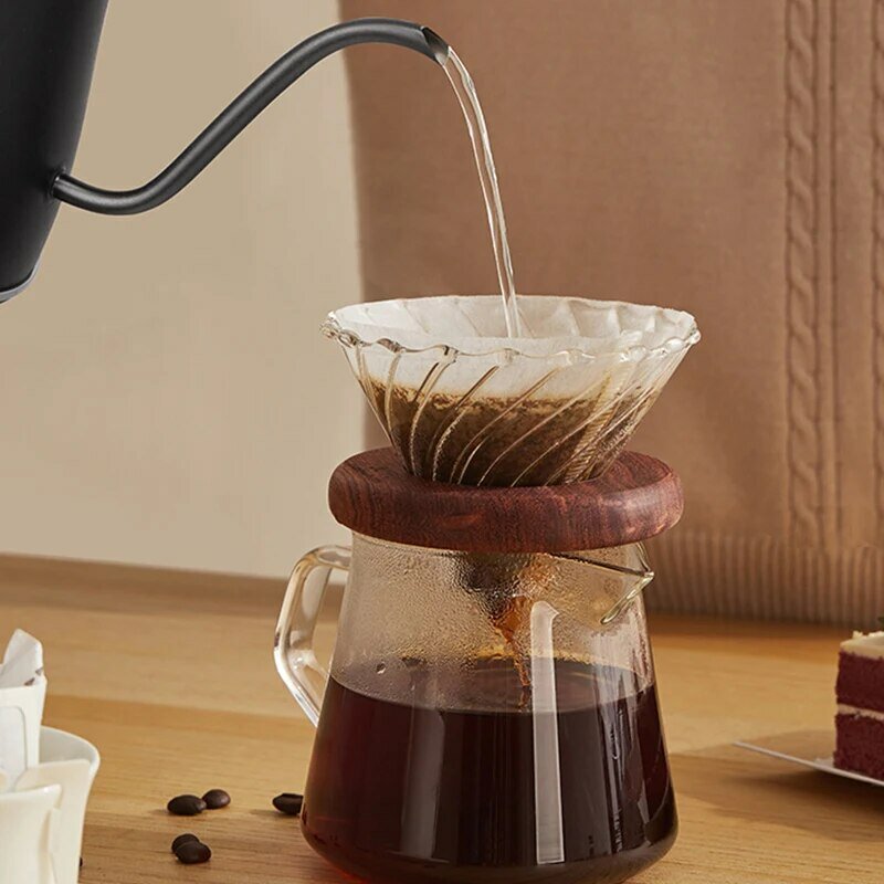 قهوة برقبة معقوفة كهربائية/، فولاذ مقاوم للصدأ من الداخل ، 0.8 لتر ، شو وات ، مناسب للعائلة والمكتب