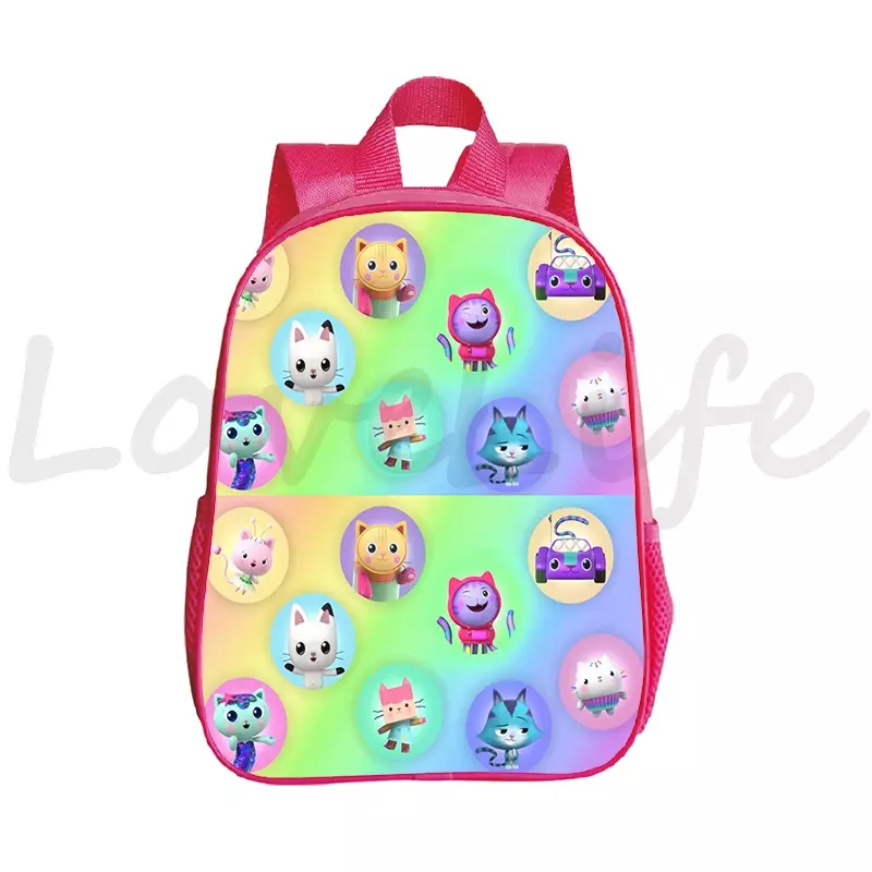 Kreskówka Gabbys plecak dla lalek dla dzieci torba przedszkolna plecaki dla dzieci dziewczynki słodkie plecak kotki