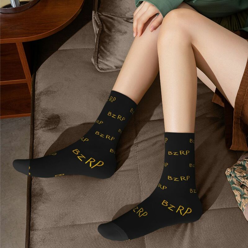 Bizarrap Cap (BZRP) Socks Harajuku High Quality Stockings All Season Long Socks Accessories for Man's Woman's Gifts