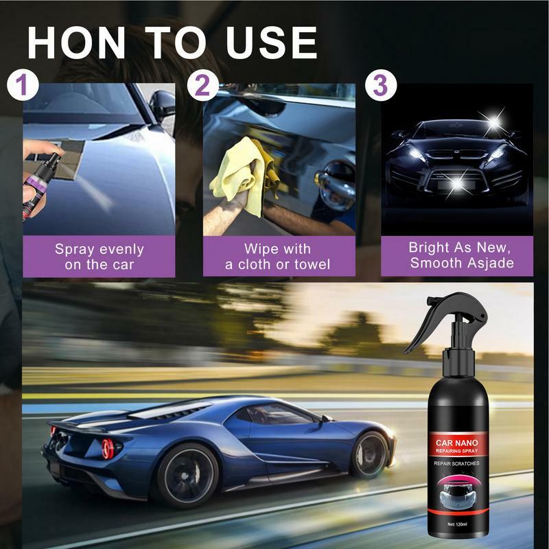 Nano Repairing Spray For Car Car Scratch Remover Nano Repairing Coating Spray Automobile Repair Agent Long Lasting Polishing