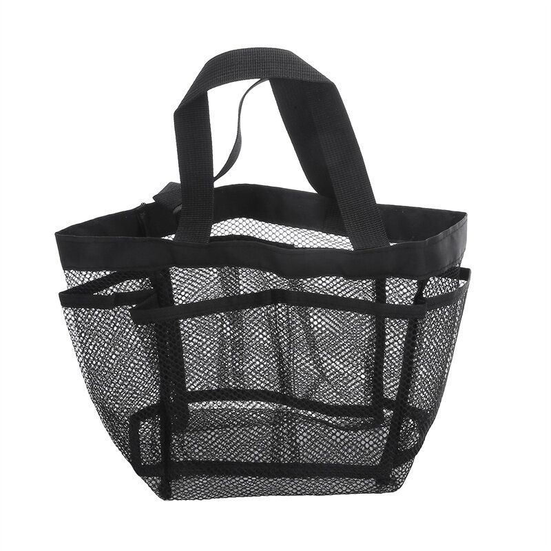 Large Capacity Mesh Beach Bag Foldable Breathable Tote For Swimming Travel Grocery One Shoulder Handheld Wash Bag 2024 New