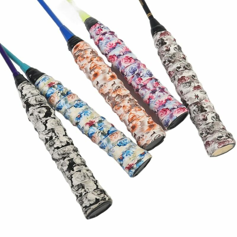 Leopard Print Badminton Racket Sweatband, antiderrapante, cola de mão, alça de bicicleta, correia de enrolamento, fita de tênis, vara de pesca