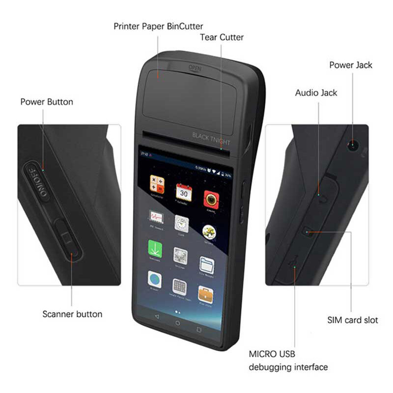 Macchina Pos per la macchina di pagamento del negozio al dettaglio PDA attrezzatura finanziaria punto vendita Touch Screen Pos terminale del registratore di cassa