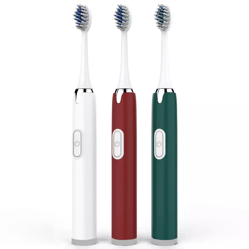 Electric Toothbrush AA Battery Sonic Teeth Brush IPX7 Waterproof Adult Automatic Teeth Whitening with 3 Replacement Brush Heads