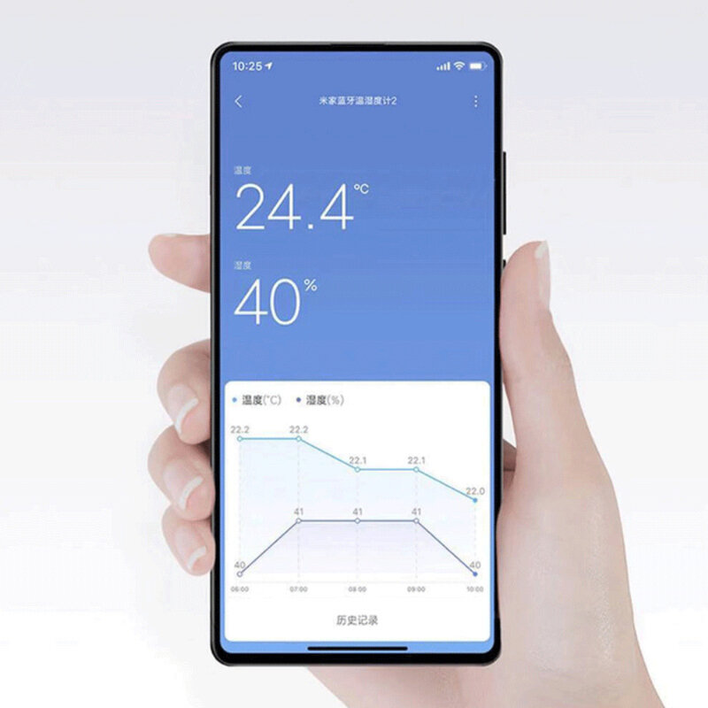 Xiaomi Mijia-termómetro inteligente con Bluetooth, higrómetro 2, Sensor de temperatura y humedad inalámbrico para interiores, Monitor Mi APP Smart Home