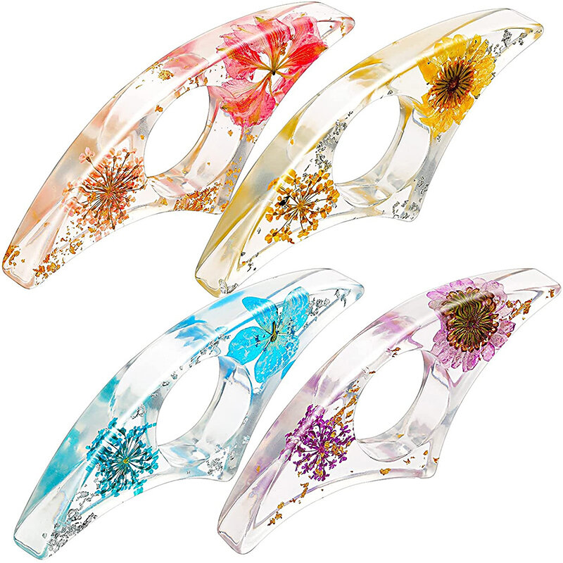 1PC Epoxy Dried Flowers Thumb Book Support Book Page Holder Convenient Bookmark Reading Aid Gift Jewellery
