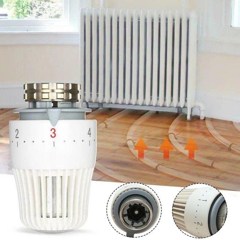 Válvula de radiador termostática M30x1.5, Sensor de repuesto, cabezal de Control, calefacción de suelo, Control de temperatura, termostato