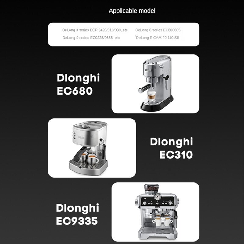 Boquilla de vapor para máquina de café, Espumador de leche, tubo interior de espuma para Delonghi dedicada EC680/EC685, ECP3420, EC9335, ECO310