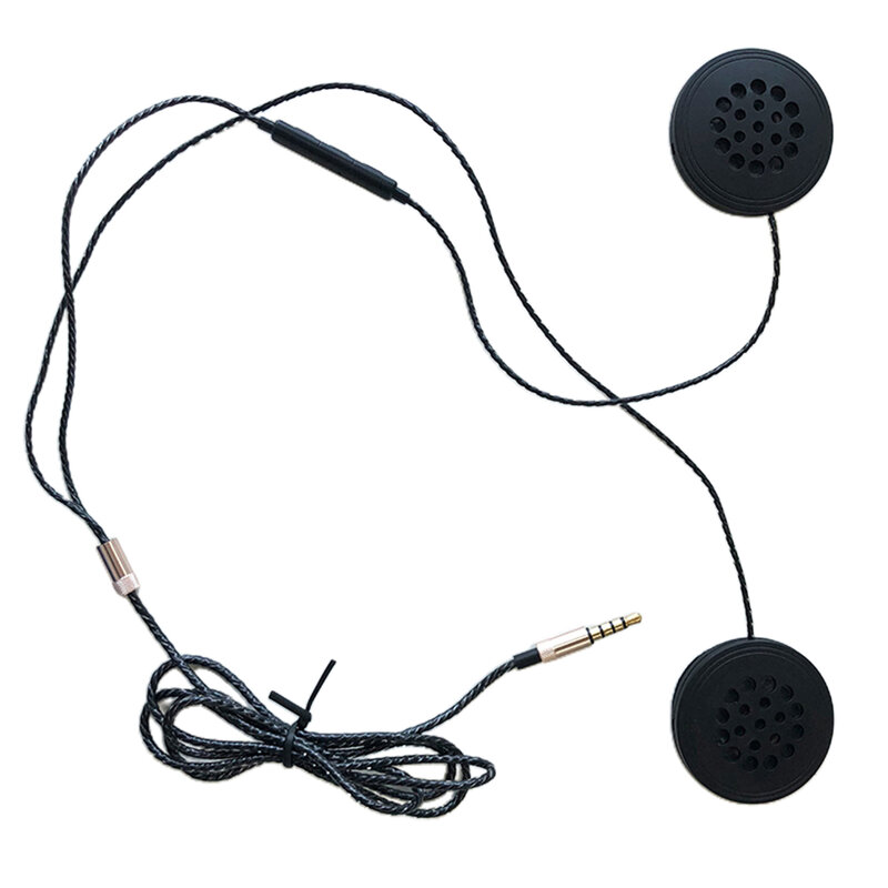 1 stücke Motorrad Headset Wired 3,5mm Stereo Helm Kopfhörer Lautsprecher Für Handy Gute Schallschutz Wirkung