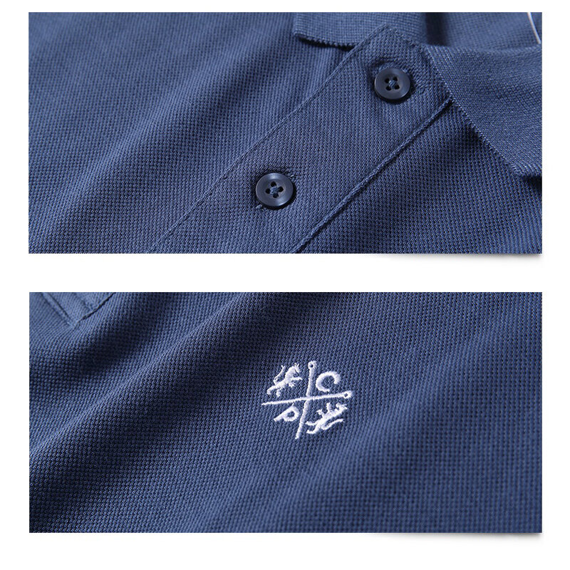 Polo informal de algodón puro para hombre, camisa suave transpirable de manga corta, para negocios, 5XL