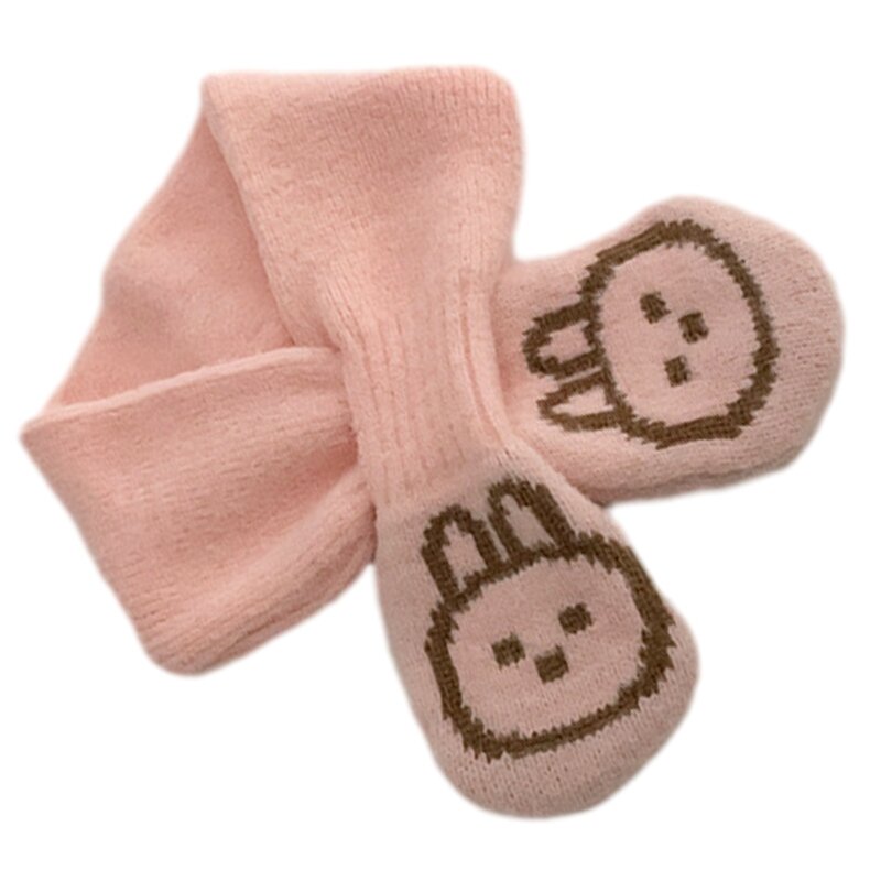 Bufanda infantil Otoño Invierno bufanda cuello para bebé niños niñas pañuelo cálido lindo conejo cubierta cuello a