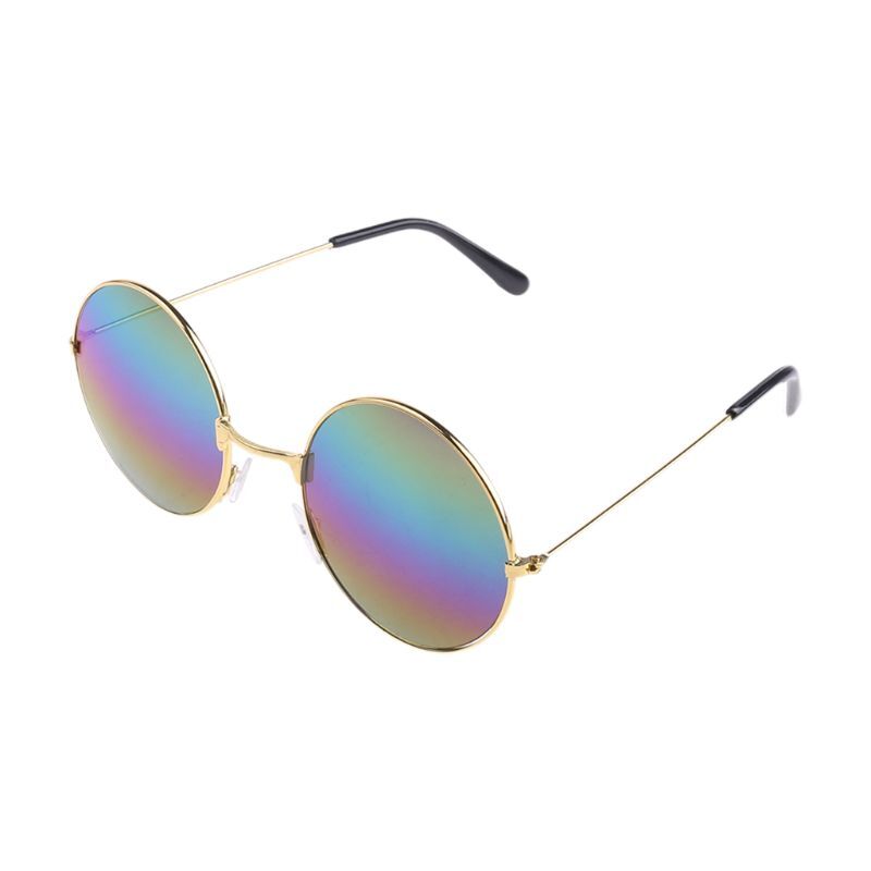 1 Buah Kacamata Hitam Bulat Vintage Kacamata Hitam Cermin Bulat Vintage Permen Fashion Baru UV 400 Drop Shipping