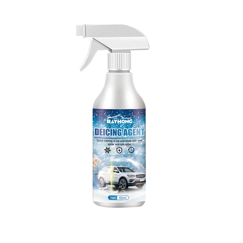 Windshield Snow Melting Spray Agents Portable Snow Removal Agents For Auto Car