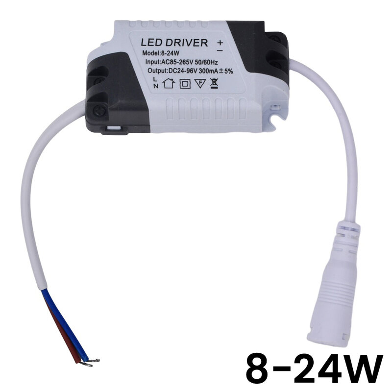 Adaptador de fuente de alimentación de transformador de iluminación para lámparas LED, controlador de lámpara de Panel, 8-18W/ 8-24W/ 24-36W, CA 85-265V