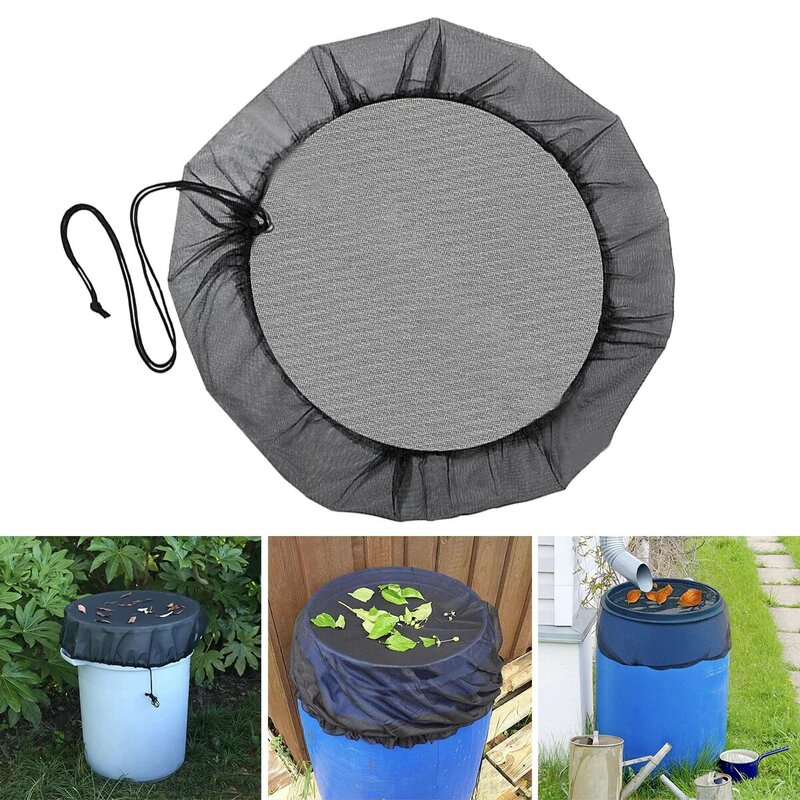 Mesh Cover Netting 60cm Rain Barrels Water Collection Buckets Tank Raindrop Harvesting Anti-Mosquito Dustproof Water Protection