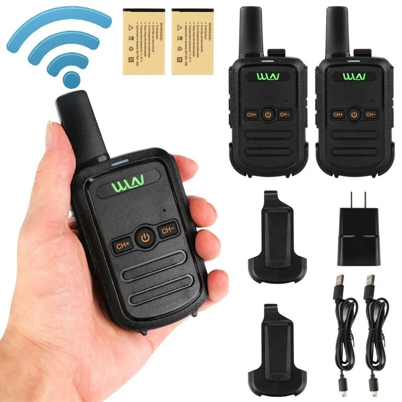 Wln KD-C51 mini draagbare handheld draadloze high power walkie talkie beroep fm-zender ontvanger tweeweg radio-adapter