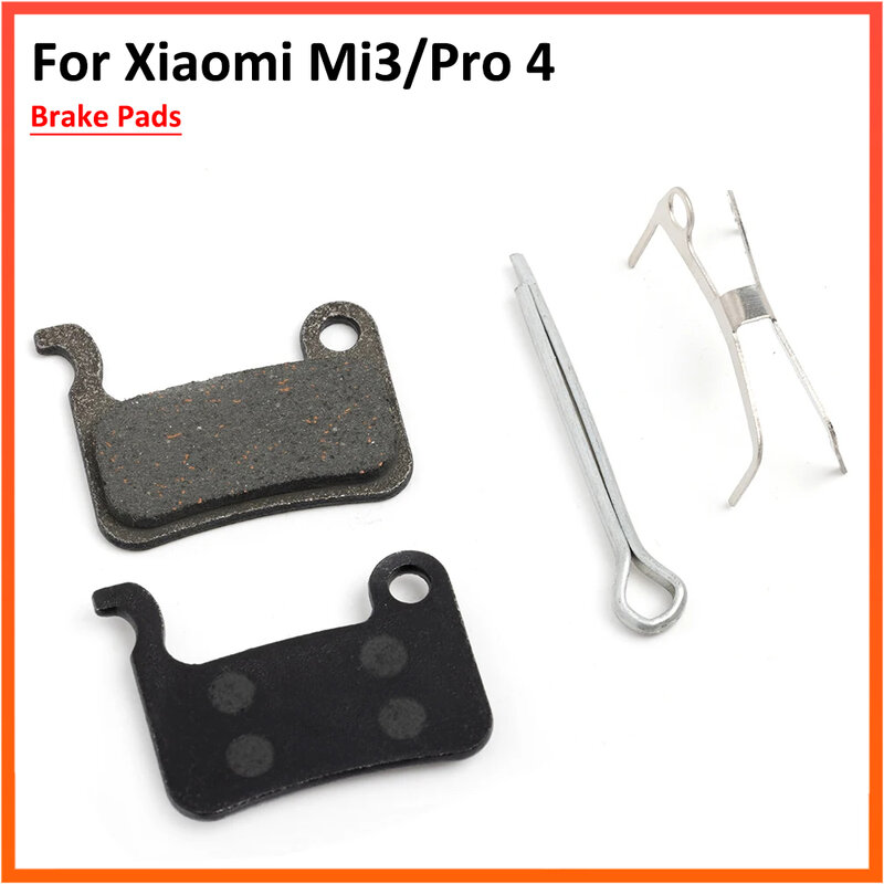 Pastillas de freno para patinete Xiaomi Mi3 4 Pro, piezas de repuesto semimetálicas o de relleno metálico, 2 unidades