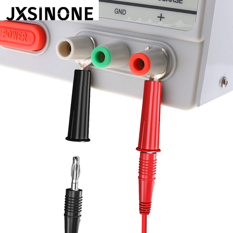 JXSINONE-Analyste de câbles de test P1041B, 1M, 4mm, pinces crocodiles à fiche de type U 6mm, alimentation régulée