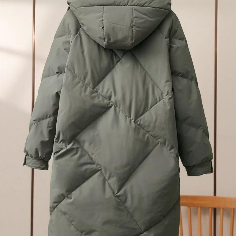 Manteau en duvet de coton pour femme, veste d'hiver pour femme, version mi-longue, parkas adt optics, vêtements d'extérieur chauds, pardessus à capuche, nouvelle mode, 2023
