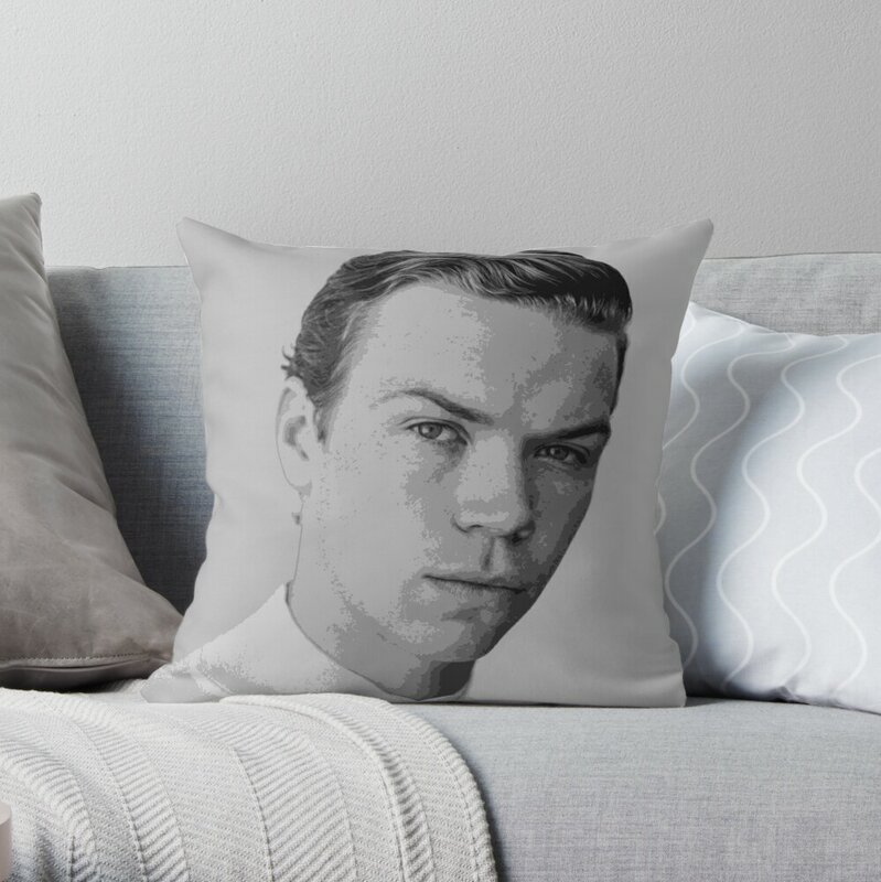 Will Poulter-almohada de retrato Pop Art, cojines decorativos para sofá, funda de sofá de lujo, fundas de almohada, cojines de cama