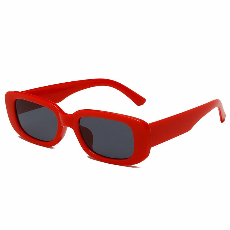 Солнцезащитные очки квадратной формы, роскошные брендовые дизайнерские маленькие винтажные солнечные очки прямоугольной формы для путешествий, 1 пара