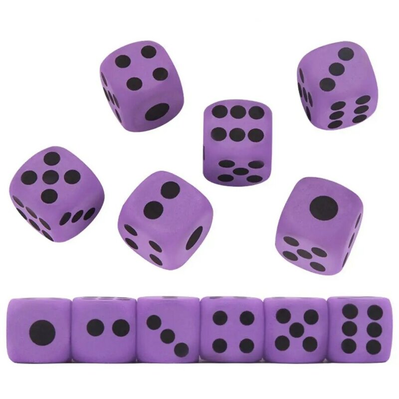 Soft Foam Dot Dice Vent Toy Solid Dotted Sponge Sponge Solid Dice Elastic 3.8cm 3.8cm Dot Dices Math Teaching