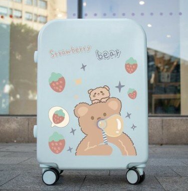 Женский чемодан в минималистском стиле, 24 дюйма, ультратонкая троллейка, Стандартный 20-дюймовый школьный Кодовый чемодан унисекс