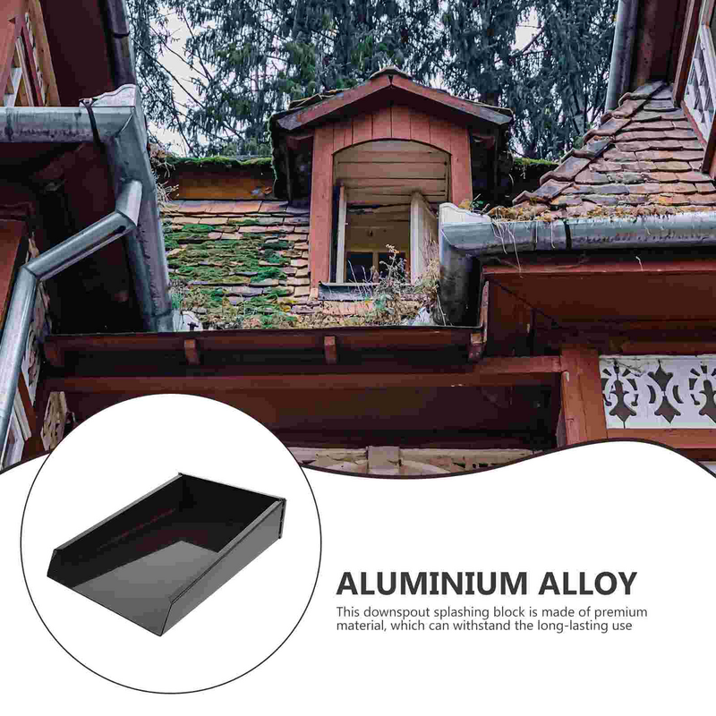 Dustpan air alumunium Alloy Block Splashpan selokan Downspout ekstensi alat taman Aluminium Extender untuk