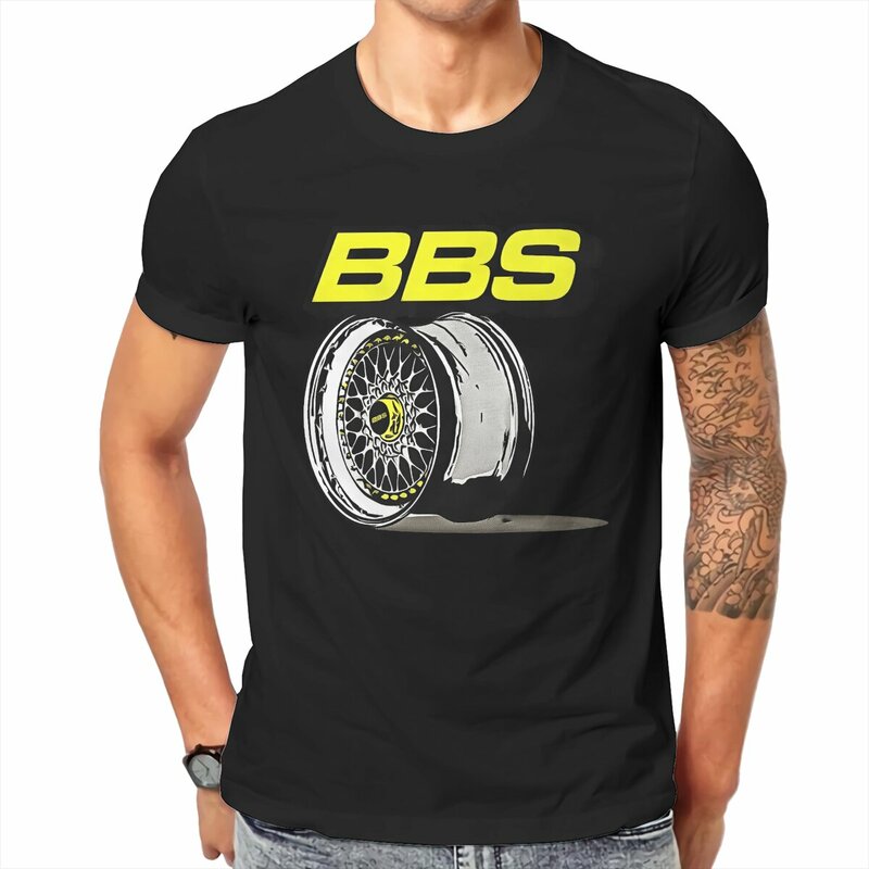 เสื้อยืดคอกลม Bbs_Racing สำหรับผู้ชายเสื้อยืดคอกลมสุดเจ๋งสำหรับไอเดียของขวัญเสื้อแขนสั้น