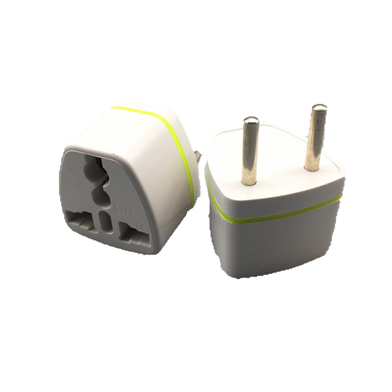 EU 2-pin ke universal soket colokan listrik ke US UK AU NZ plug konverter plug portabel kepala pengisian untuk perjalanan