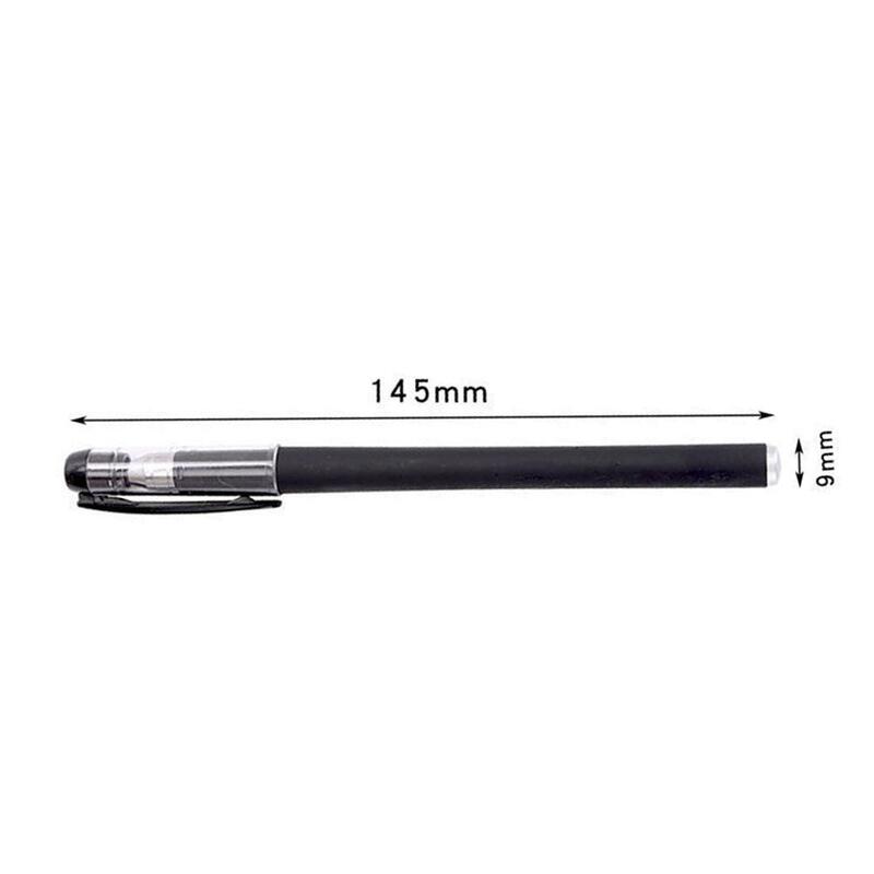 Juego de bolígrafos de Gel de 0,5mm, suministros escolares de tinta negra, herramienta de escritura Kawaii, papelería escolar y de oficina, venta al por mayor, 10 unidades