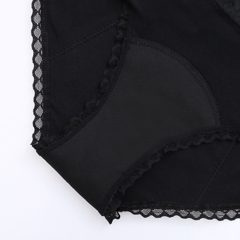 Period Underwear Women Anti-side Leakage Women's Panties Large Size Mid-waist Sanitary Briefs