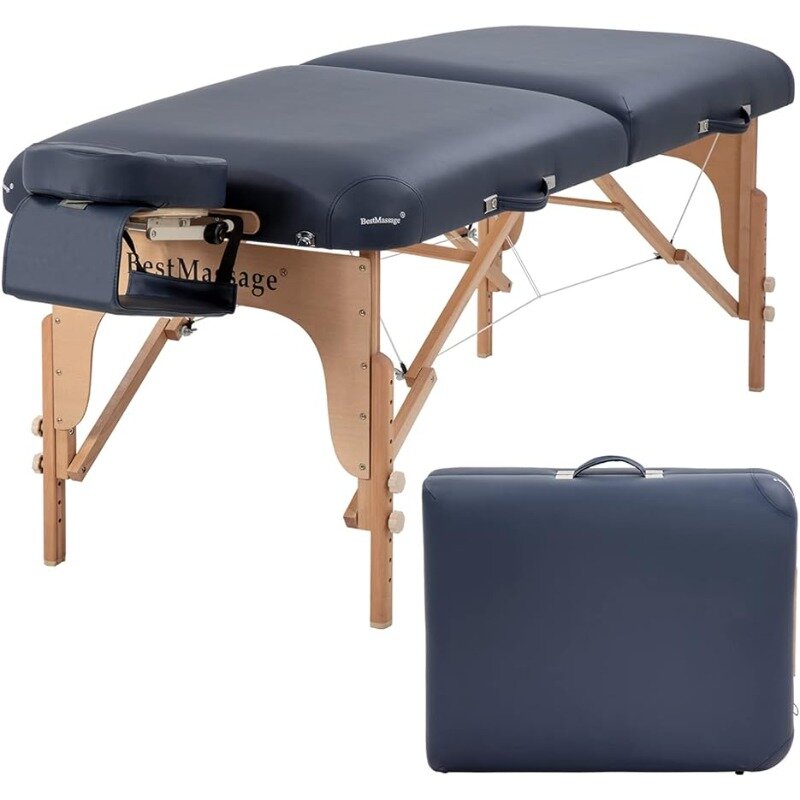 Lettino da massaggio, lettini da massaggio portatili, 84 pollici di lunghezza 30 pollici di larghezza tavolo regolabile in altezza 2 volte lettino Spa