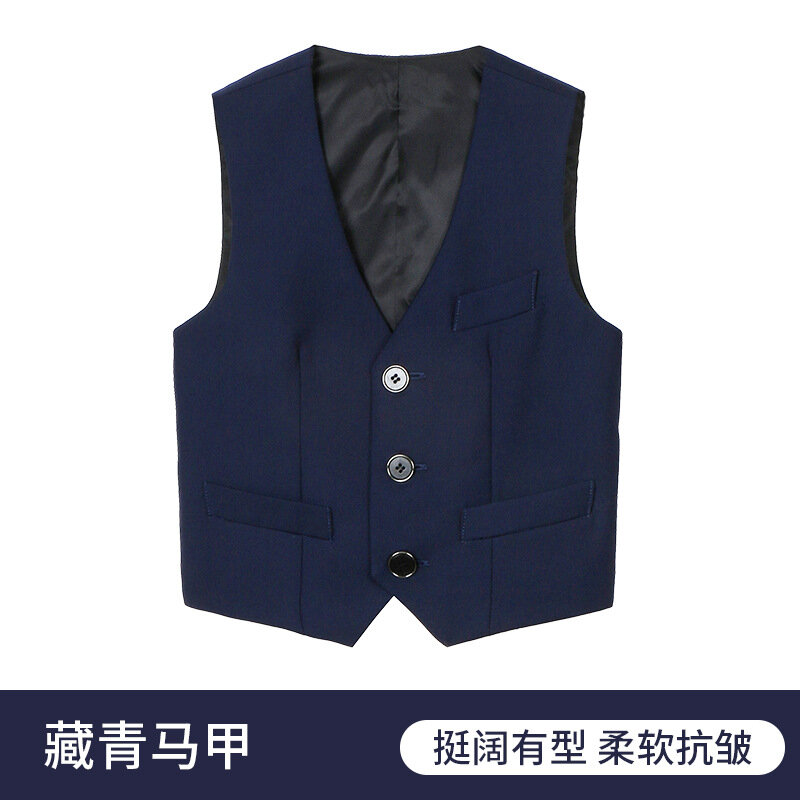 Boys' suit, formal dress, piano performance suit, choir, handsome floral vest