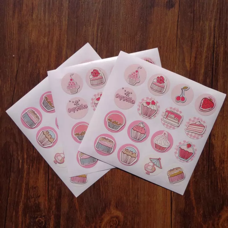160 Stks/pak Cake Verpakking Bakken Diy Cadeau Sticker Briefpapier Decoratieve Afdichting Stickers