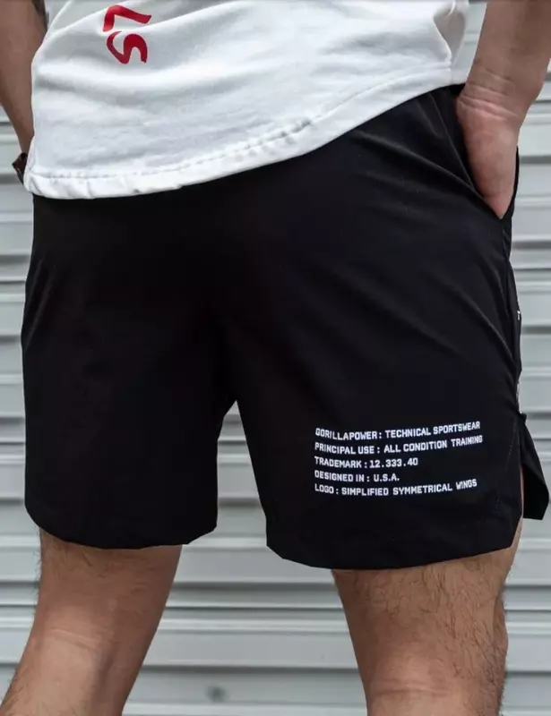 Męskie gorące spodenki lekkie cienkie krótkie spodnie do biegania przysiady szorty Fitness mężczyzn stroje gimnastyczne szybkoschnącej spodenki ze sznurkiem