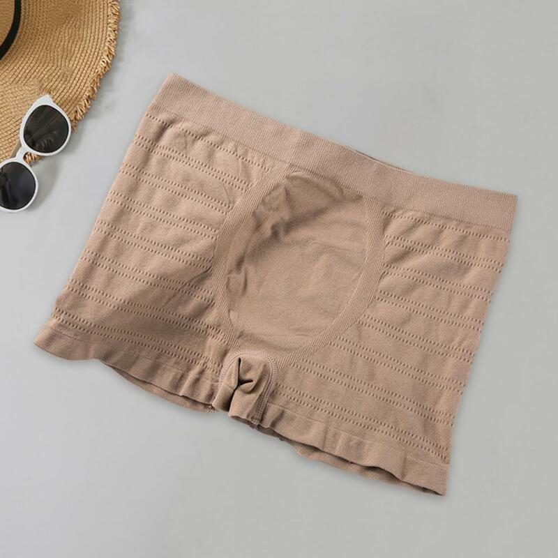 Men Boxers Breathable Elastic U Convex Thin Daily Wear Anti-septic Seamless Summer Underpants Male Inner Wear Clothes