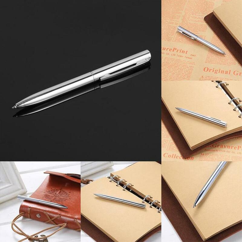 투명 실버 회전 볼펜, 미니 귀여운 짧은 스타일, 긴 플라스틱 트위스트 회전 펜, 길이 10cm